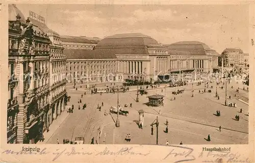 AK / Ansichtskarte Leipzig Hauptbahnhof Leipzig