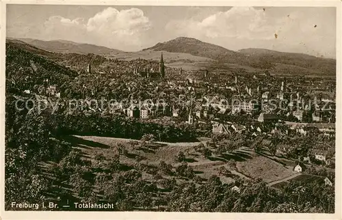 AK / Ansichtskarte Freiburg_Breisgau Panorama Freiburg Breisgau