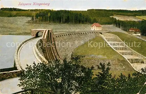 AK / Ansichtskarte Klingenberg_Sachsen Talsperre Klingenberg Sachsen