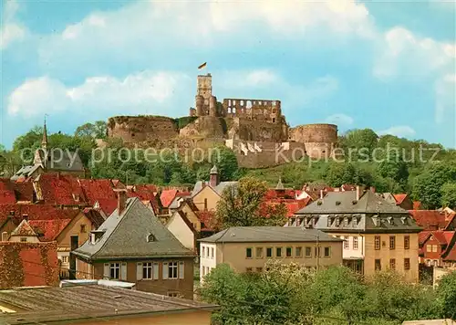 AK / Ansichtskarte Koenigstein_Taunus Teilansicht mit Burgruine Koenigstein_Taunus