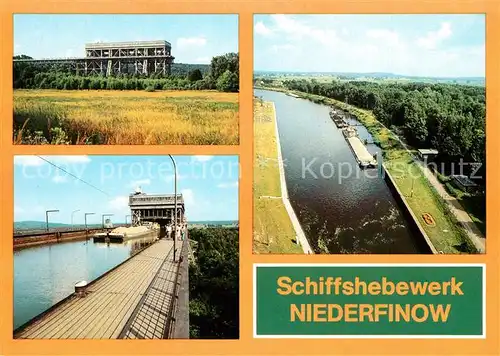 AK / Ansichtskarte Niederfinow Schiffshebewerk  Niederfinow