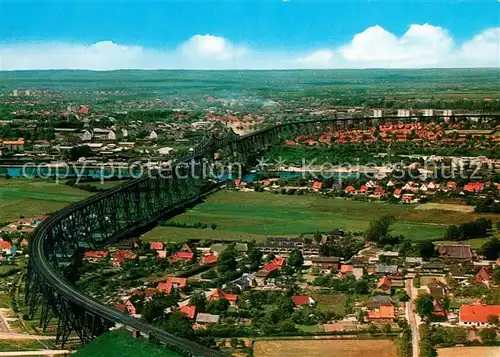 AK / Ansichtskarte Rendsburg Hochbruecke Nord Ostsee Kanal Fliegeraufnahme Rendsburg