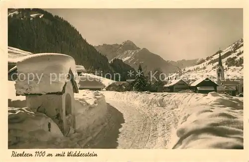 AK / Ansichtskarte Riezlern_Kleinwalsertal_Vorarlberg mit Widderstein Riezlern_Kleinwalsertal