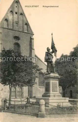 AK / Ansichtskarte Ingolstadt_Donau Kriegerdenkmal Ingolstadt_Donau