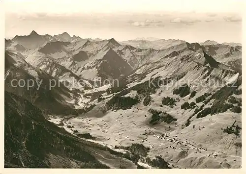 AK / Ansichtskarte Baad_Mittelberg_Kleinwalsertal Panorama Alpen Sporthotel Baad Baad_Mittelberg