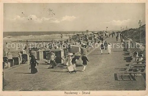 AK / Ansichtskarte Norderney_Nordseebad Strand Promenade Norderney_Nordseebad