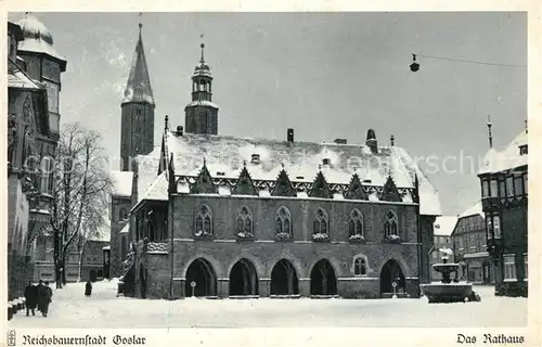 AK / Ansichtskarte Goslar Das Rathaus Goslar