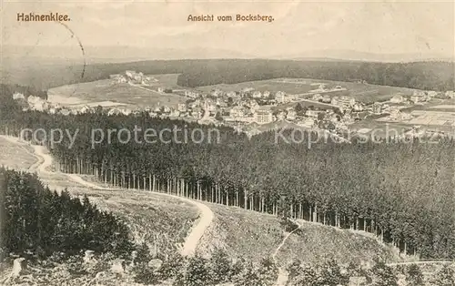 AK / Ansichtskarte Hahnenklee Bockswiese_Harz Blick vom Bocksberg Hahnenklee Bockswiese