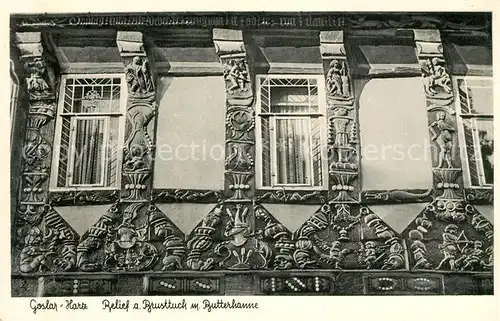 AK / Ansichtskarte Goslar Relief am Brusttuch mit Butterhanne Goslar