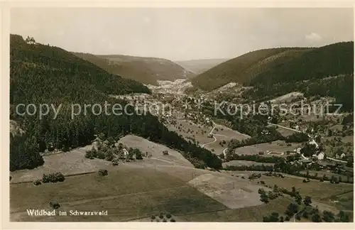 AK / Ansichtskarte Wildbad_Schwarzwald Panorama Wildbad_Schwarzwald