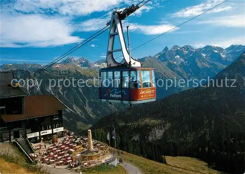 AK / Ansichtskarte Seilbahn Fellhorn Oberstdorf  Seilbahn