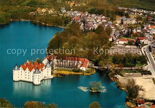 AK / Ansichtskarte Gluecksburg_Ostseebad Wasserschloss Fliegeraufnahme Gluecksburg_Ostseebad