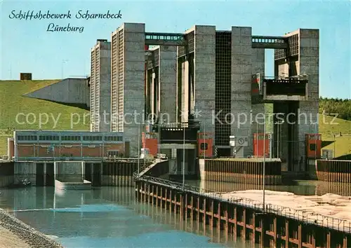 AK / Ansichtskarte Scharnebeck_Lueneburg Schiffshebewerk Bauwerk Scharnebeck Lueneburg