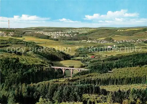 AK / Ansichtskarte Marienberg_Westerwald Nistertalbr?cke Fernsehturm Marienberg_Westerwald