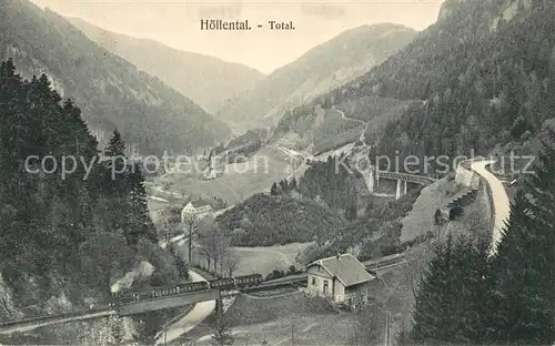 AK / Ansichtskarte Schwarzwald Hoellental Panorama Schwarzwald