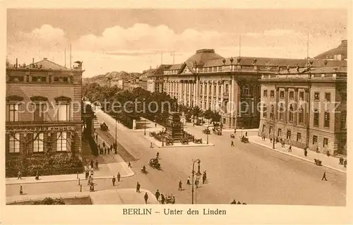 AK / Ansichtskarte Berlin Unter den Linden Berlin