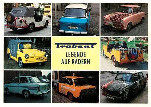 AK / Ansichtskarte Autos Trabant 1957 1991 Autos