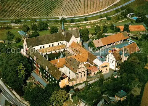 AK / Ansichtskarte Bronnbach Gasthaus Pension Klosterhof Fliegeraufnahme Bronnbach