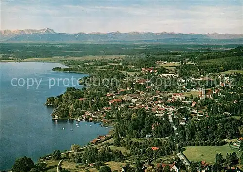 AK / Ansichtskarte Tutzing Starnbergersee Zugspitze Alpenpanorama Tutzing