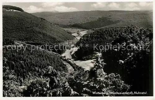 AK / Ansichtskarte Winterberg_Hochsauerland Panorama im Nuhnetal Winterberg_Hochsauerland