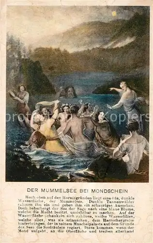 AK / Ansichtskarte Mummelsee Kuenstlerkarte Mummelsee