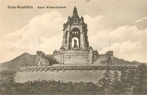 AK / Ansichtskarte Porta_Westfalica Kaiser Wilhelm Denkmal Porta_Westfalica