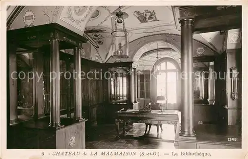 AK / Ansichtskarte La_Malmaison Chateau La Bibliotheque La_Malmaison