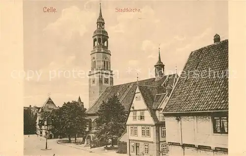 AK / Ansichtskarte Celle_Niedersachsen Stadtkirche Celle_Niedersachsen