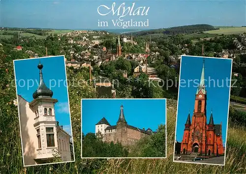 AK / Ansichtskarte Mylau Erker der Schlossapotheke Burg Mylau