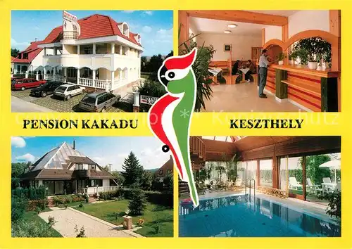 AK / Ansichtskarte Keszthely Pension kakadu Rezeption Hallenbad Keszthely