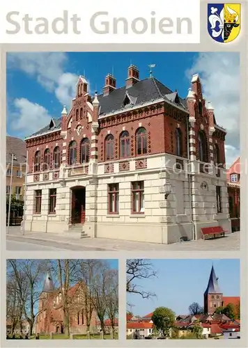 AK / Ansichtskarte Gnoien Rathaus Kirche Stadtansicht Gnoien