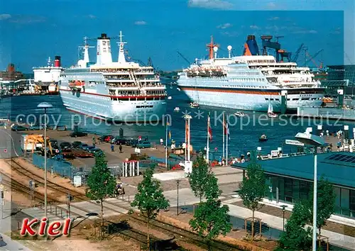 AK / Ansichtskarte Schiffe_Ships_Navires MS Deutschland MS Europa Kiel  Schiffe_Ships_Navires