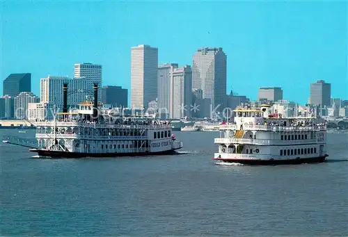 AK / Ansichtskarte Dampfer_Schaufelrad New Orleans Paddlewheels Creole Queen Cajun Queen Dampfer Schaufelrad