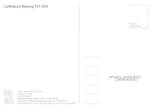 AK / Ansichtskarte Lufthansa Boeing 737 300 Lufthansa