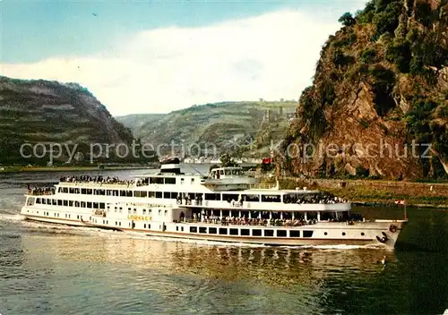 AK / Ansichtskarte Motorschiffe M.S. Loreley Koeln Duesseldorfer Rheinschifffahrt Motorschiffe