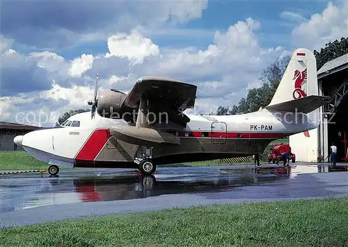 AK / Ansichtskarte Flugzeuge_Zivil Pelita Grumman G 111 Albatros PK PAM c n 148329 Flugzeuge Zivil