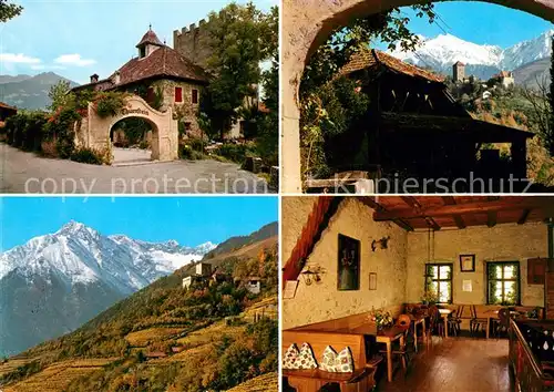 AK / Ansichtskarte Meran_Merano Schloss Thurnstein Gaststaette Alpen Meran Merano