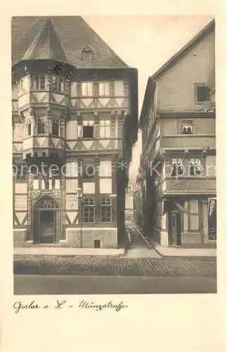 AK / Ansichtskarte Goslar Muenzstrasse Goslar