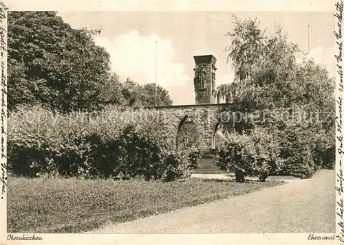 AK / Ansichtskarte Obernkirchen Ehrenmal Obernkirchen