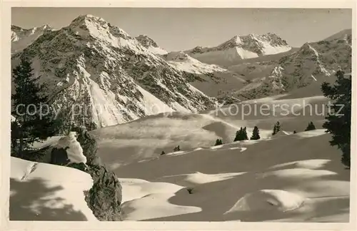 AK / Ansichtskarte Arosa_GR Aussicht am Weg Maran Tschuggen Arosa_GR