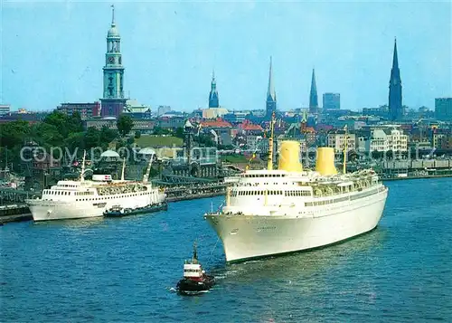 AK / Ansichtskarte Schiffe_Ships_Navires Hamburg Hafen  Schiffe_Ships_Navires