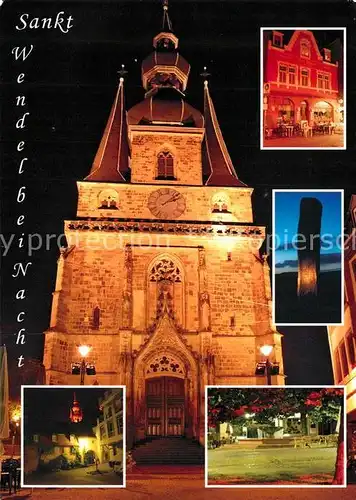 AK / Ansichtskarte Wendel_St Kirche Nachtaufnahme Wendel_St