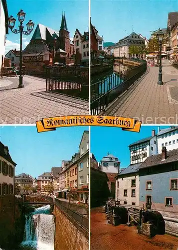 AK / Ansichtskarte Saarburg_Saar Wasserfall Stadtansichten Saarburg Saar