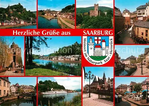 AK / Ansichtskarte Saarburg_Saar Stadtansichten Burgruine  Saarburg Saar