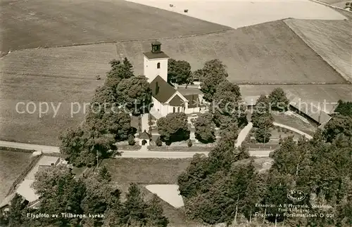 AK / Ansichtskarte Vaesteras Flygfoto av Tillberga kyrka Vaesteras