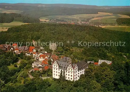 AK / Ansichtskarte Lichtenberg_Odenwald Fliegeraufnahme Burg Schloss  Lichtenberg Odenwald