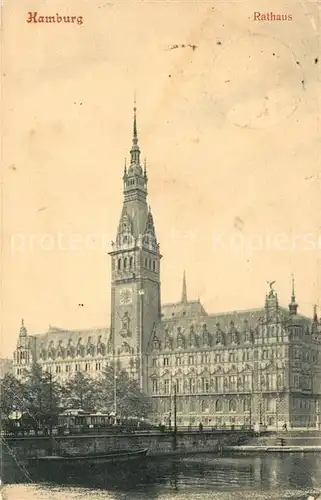 AK / Ansichtskarte Hamburg Rathaus Hamburg