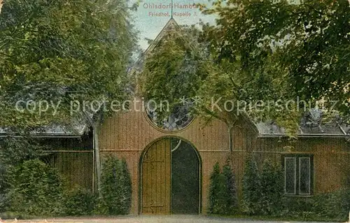 AK / Ansichtskarte Ohlsdorf_Hamburg Friedhof Kapelle I Ohlsdorf Hamburg