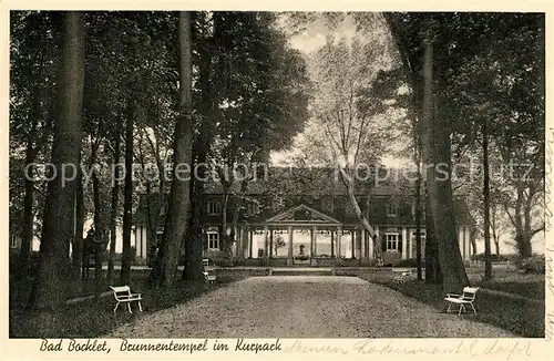 AK / Ansichtskarte Bad_Bocklet Brunnentempel im Kurpark Bad_Bocklet