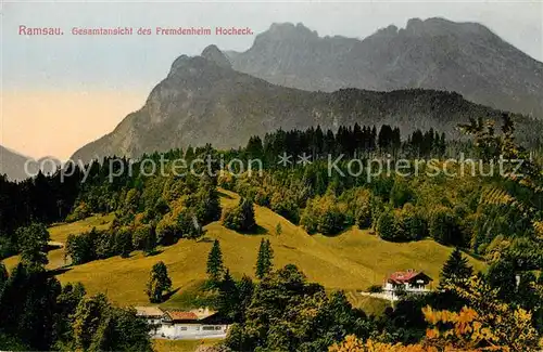 AK / Ansichtskarte Ramsau_Berchtesgaden Fremdenheim Hocheck Panorama Ramsau Berchtesgaden